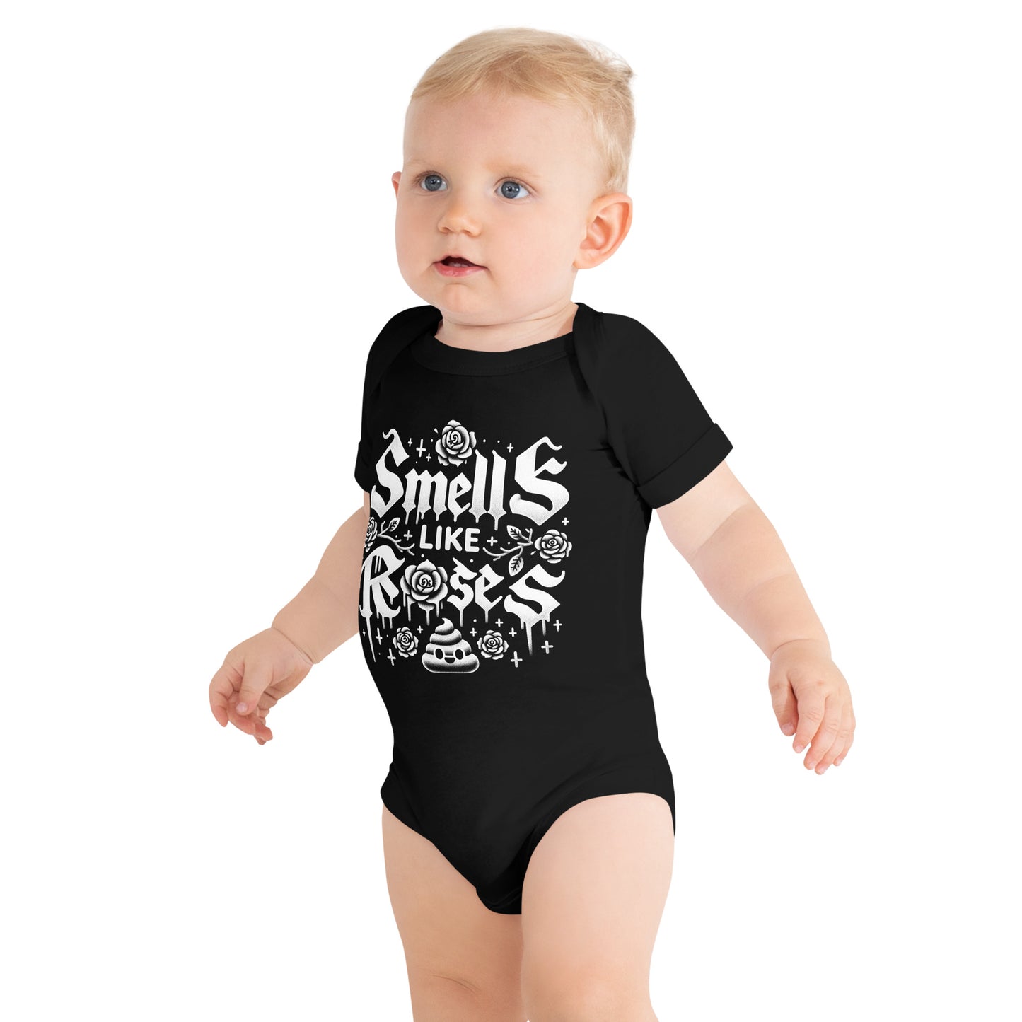 SMELLS LIKE ROSES Baby One Piece