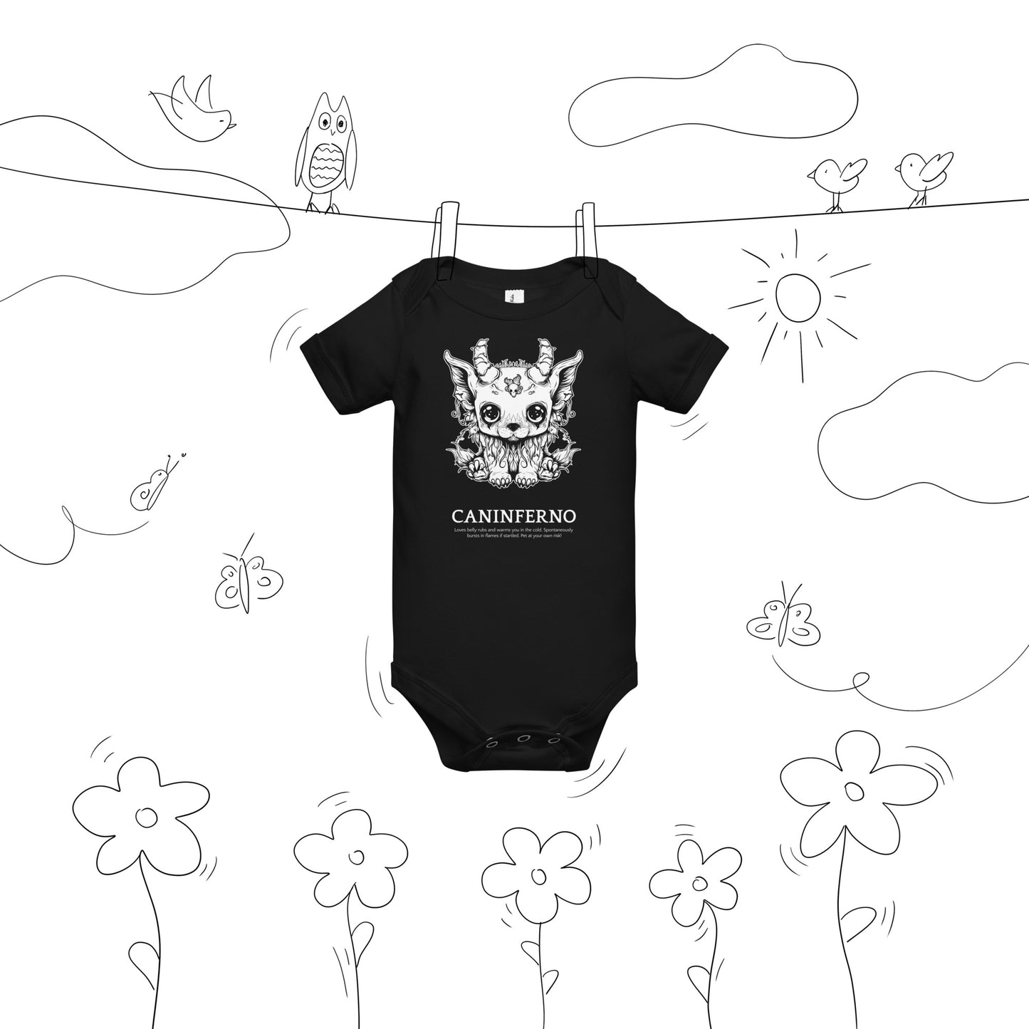 CANINFERNO Baby One Piece